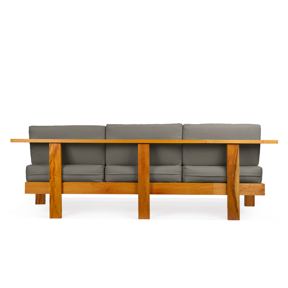 Sofá 3 Lugares Bahamas Acquablock Chumbo