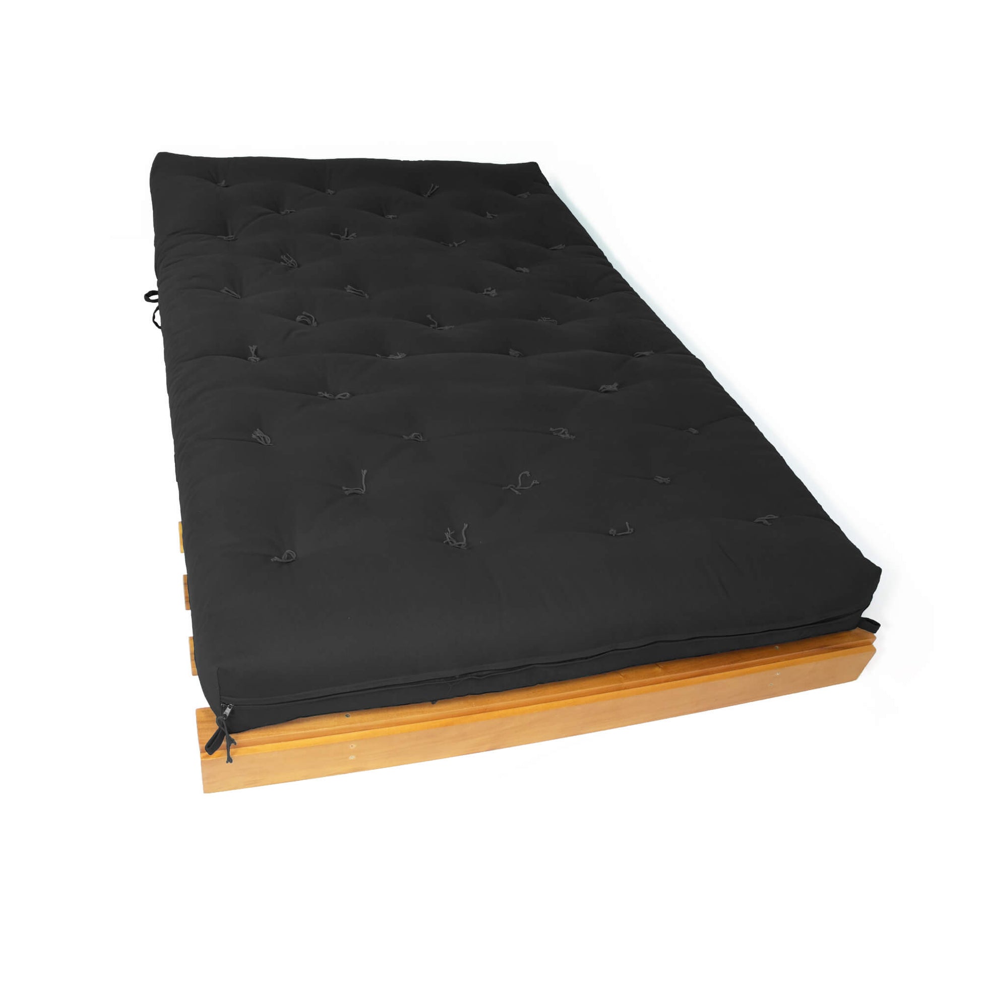 Sofá Cama Casal Futon Tokio Madeira Nobre Acquablock Preto