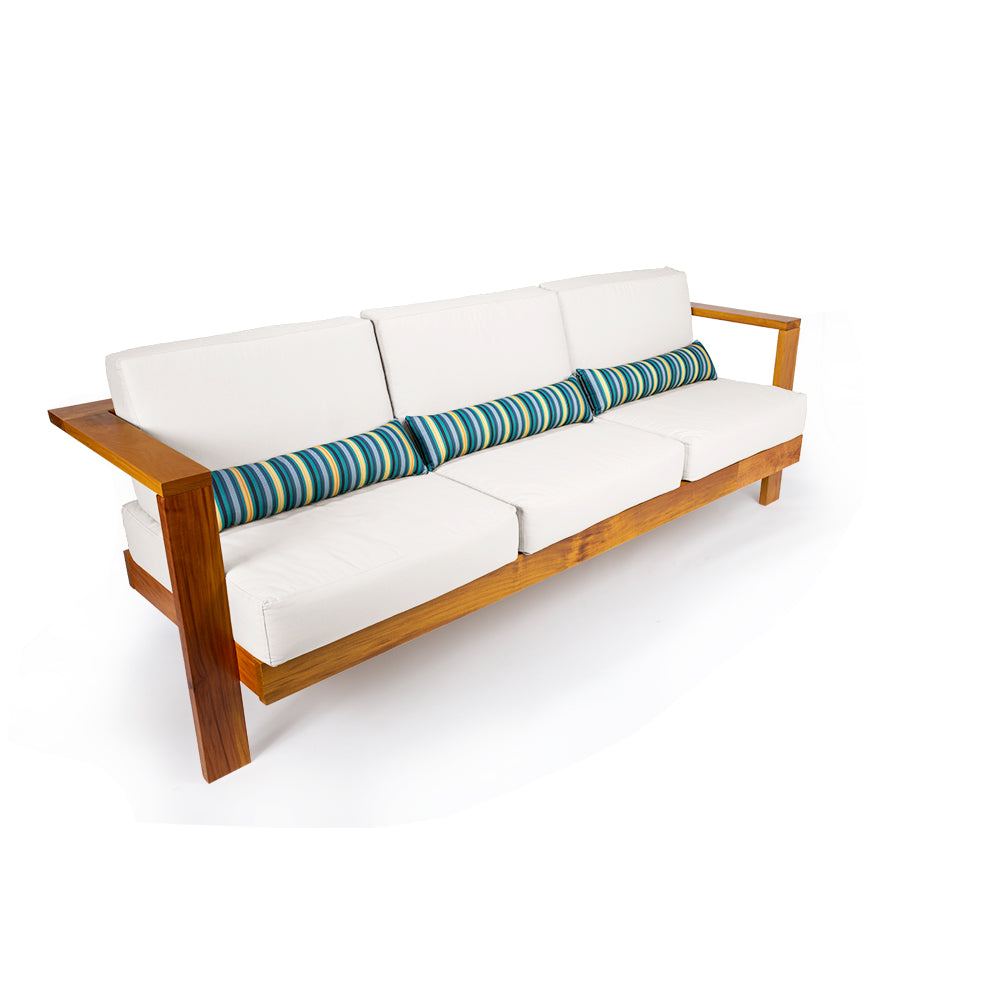 Sofá 3 Lugares Bahamas Acquablock Branco Off