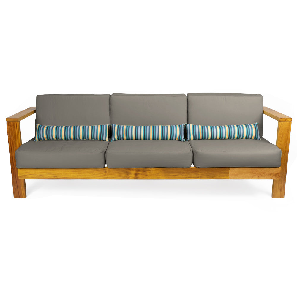 Sofá 3 Lugares Bahamas Acquablock Chumbo