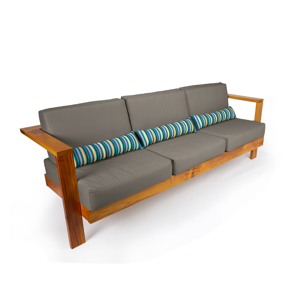 Sofá 3 Lugares Bahamas Acquablock Chumbo