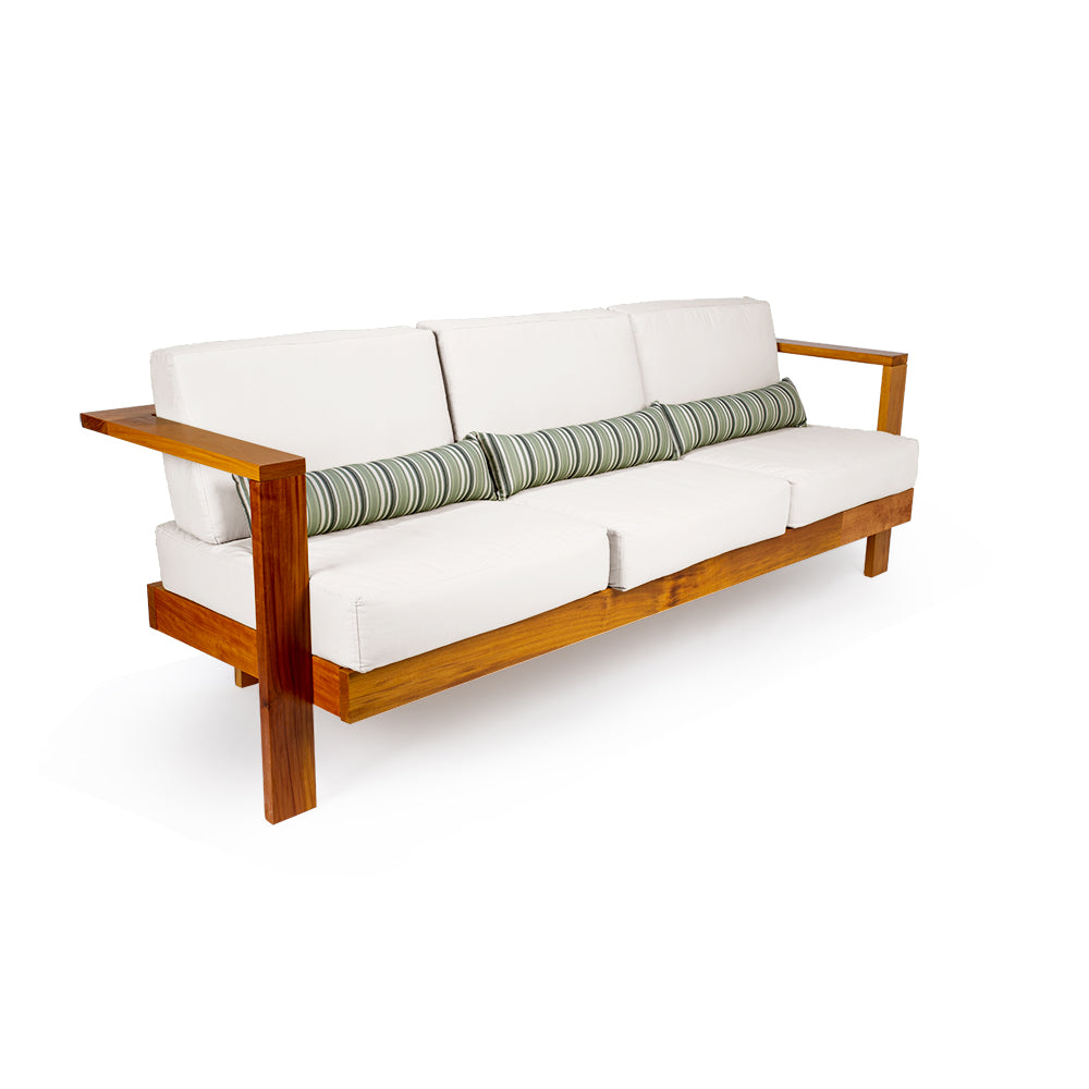 Sofá 3 Lugares Bahamas Acquablock Branco Off