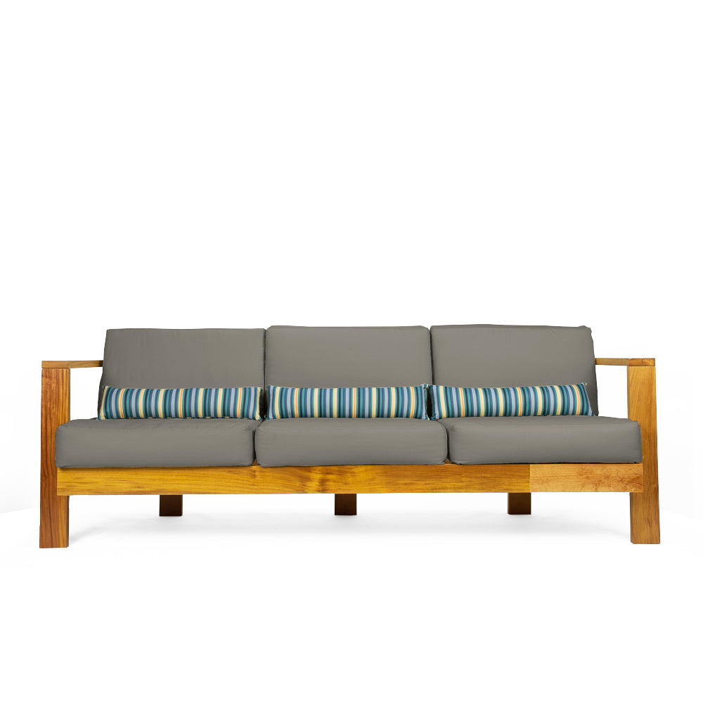 Sofá 3 Lugares Bahamas Acquablock Chumbo