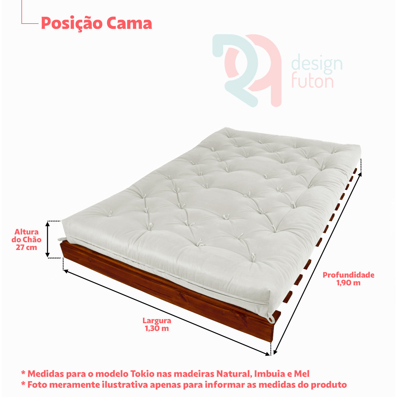 Sofá Cama Casal Futon Tokio Madeira Nobre Acquablock Preto
