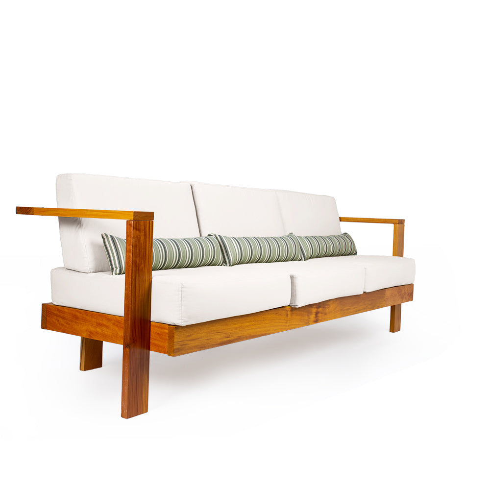 Sofá 3 Lugares Bahamas Acquablock Branco Off