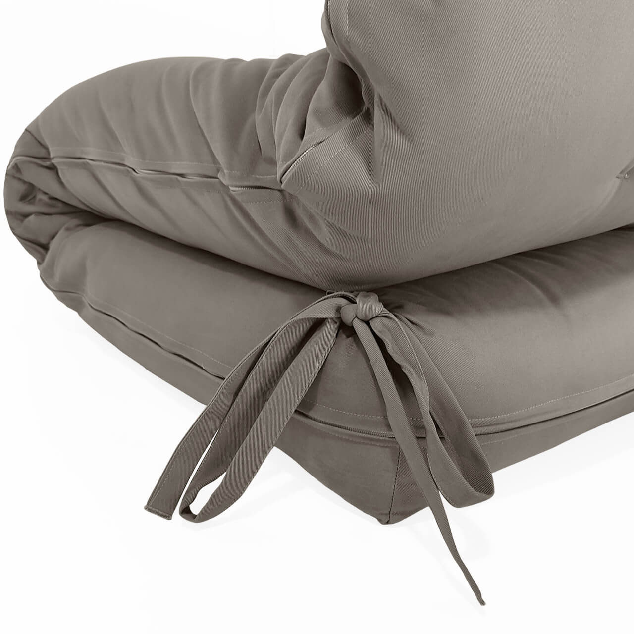 Futon Solteiro Oriental D28 Dobrável Cinza
