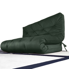 Futon Sofá Cama Casal Oriental Sarja Verde Militar
