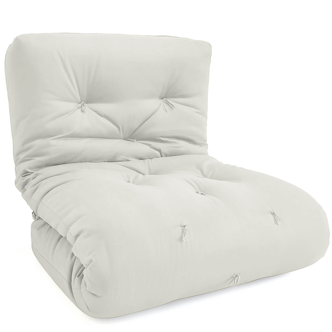 Futon Solteiro Oriental D28 Dobrável Acquablock Branco Off