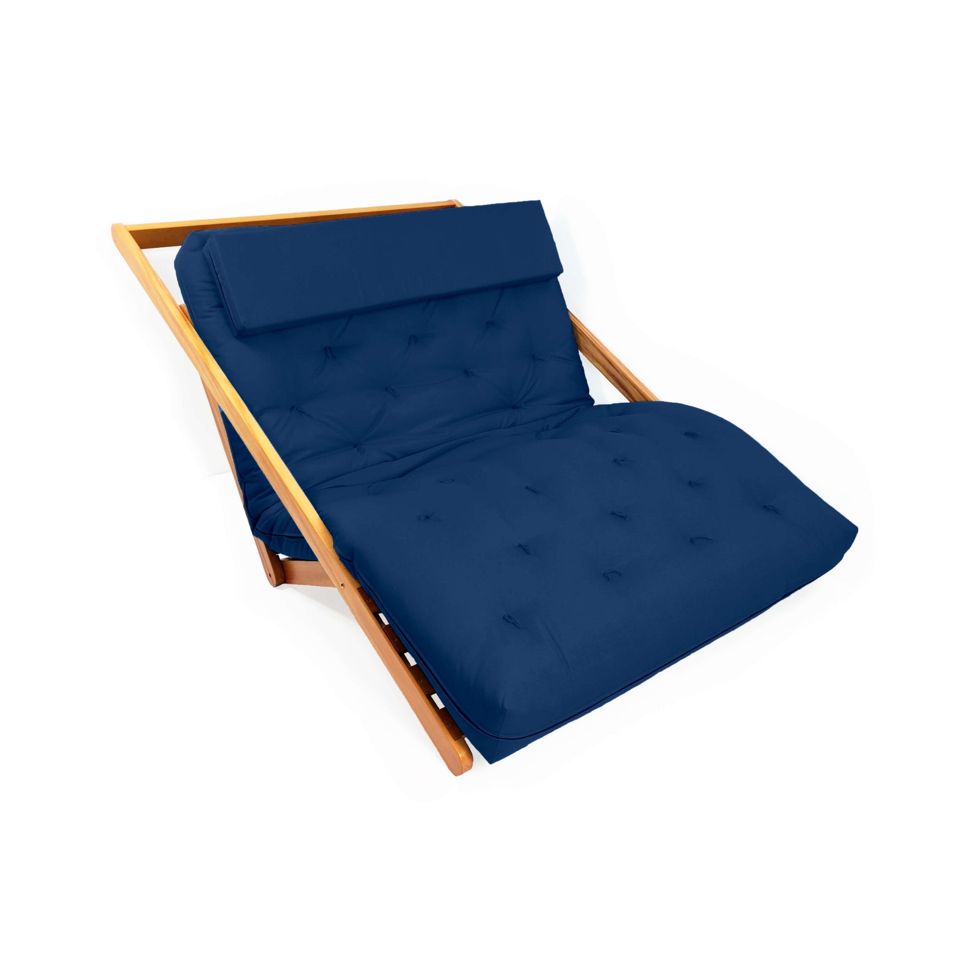 Poltrona New York Reclinável Casal Futon Acquablock Azul Royal