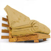 Sofá Cama Casal Futon Tokio D33 Madeira Cor Mel Acquablock Amarelo