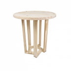 Mesa Lateral Design Redonda Madeira Pinus