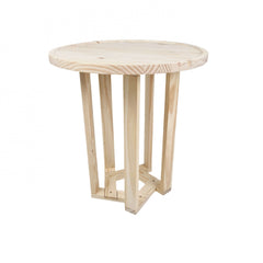 Mesa Lateral Design Redonda Madeira Pinus