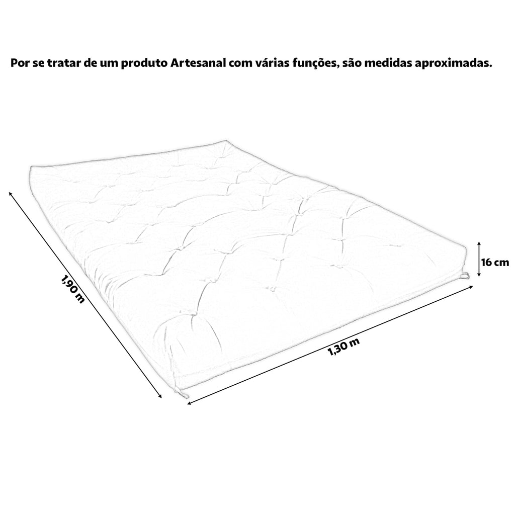 Futon Sofá Cama Casal Oriental Acquablock Bege
