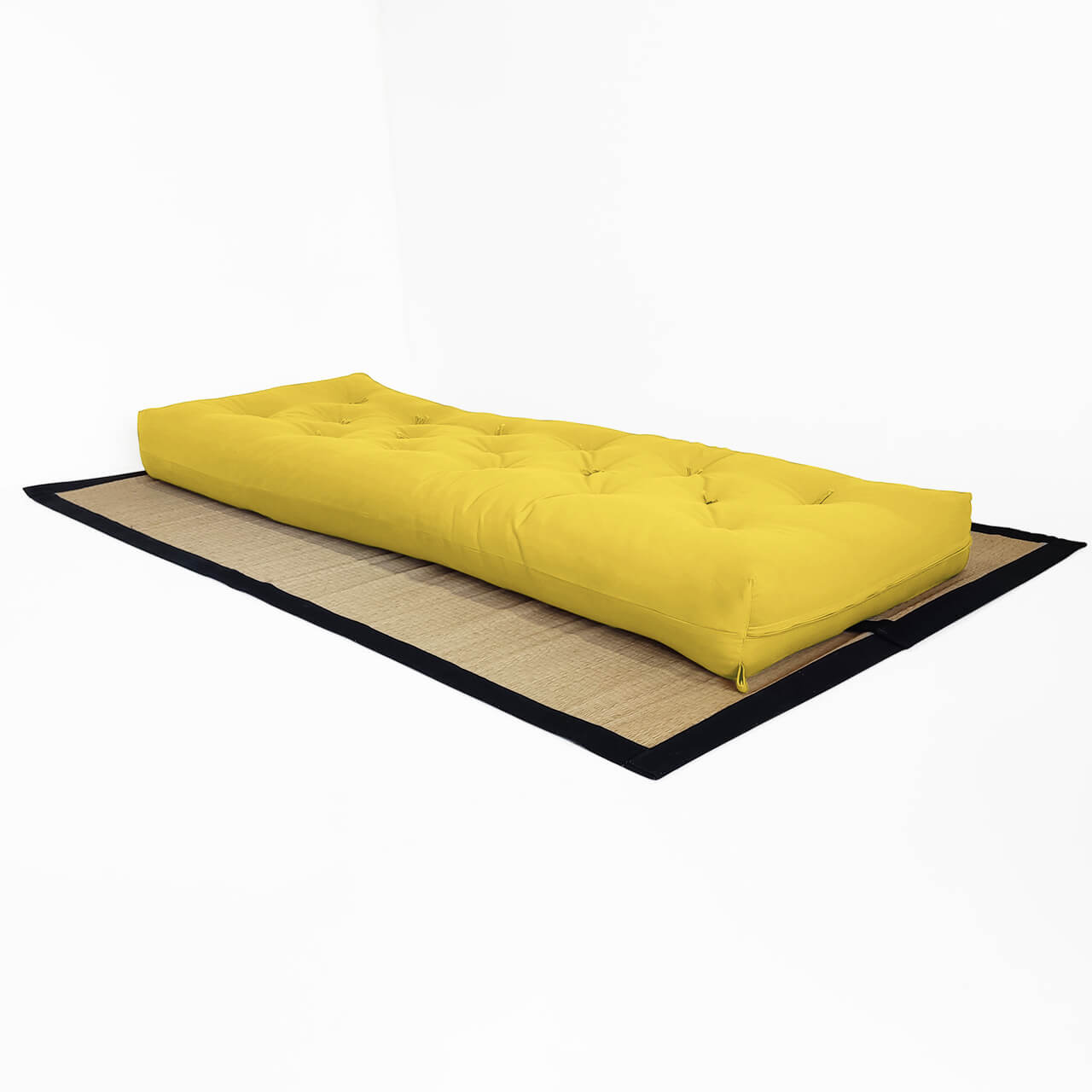 Futon Solteiro Oriental D28 Dobrável Acquablock Amarelo