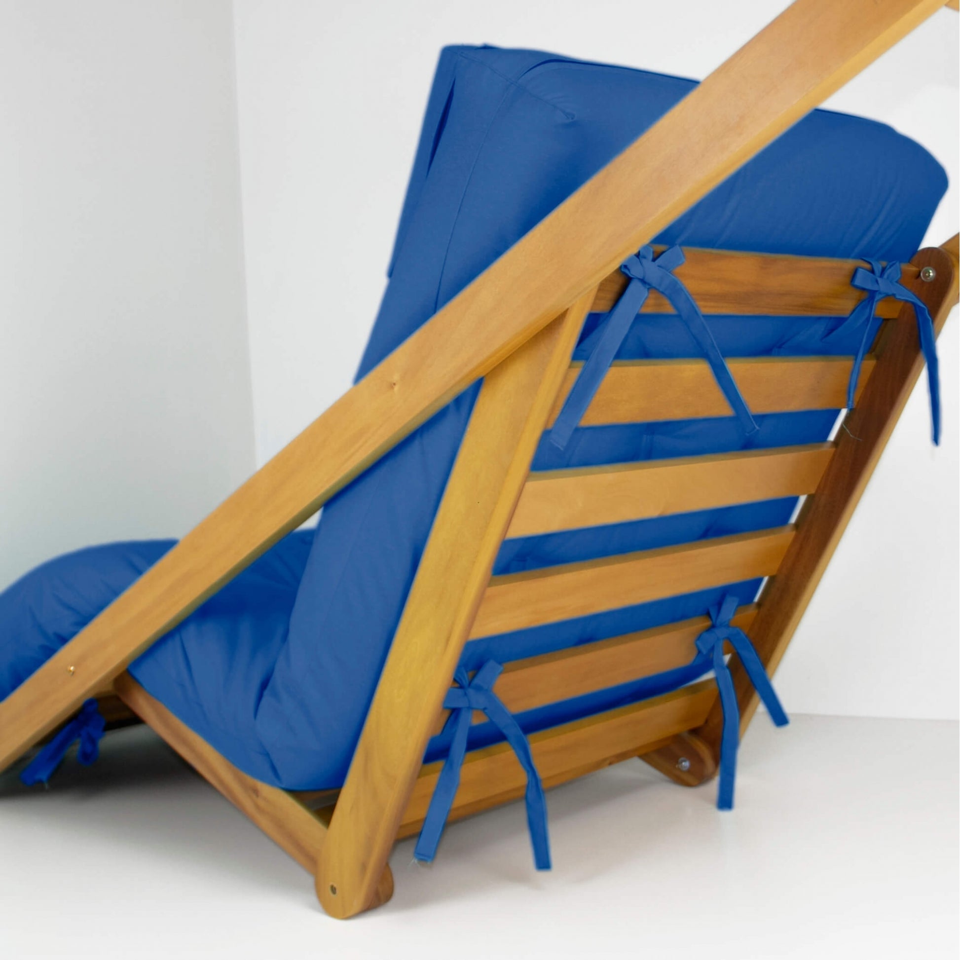 Poltrona New York Reclinável Sala de Estar Sarja Azul Royal