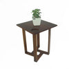 Mesa Lateral Design Quadrada Madeira Nobre Imbuia