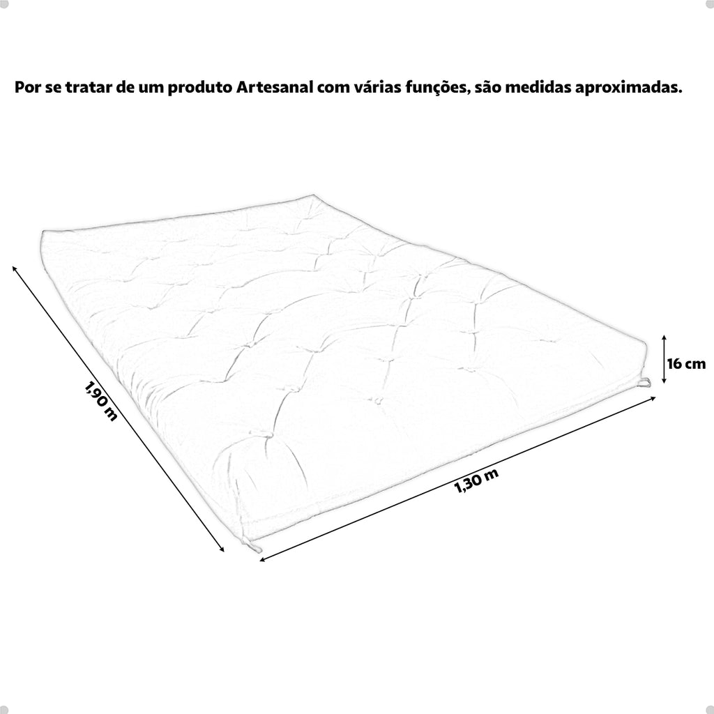 Futon Sofá Cama Casal Oriental Acquablock Cinza Chumbo