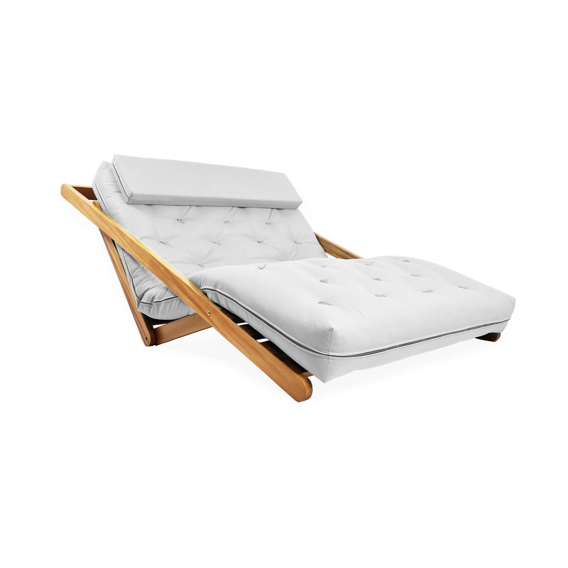 Poltrona New York Reclinável Casal Futon Acquablock Branco Off