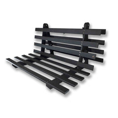 Base Futon Casal Oriental Madeira Pinus Cor Preta