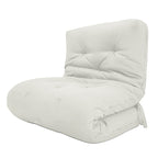 Futon Solteiro Oriental D28 Dobrável - Acquablock Branco Off