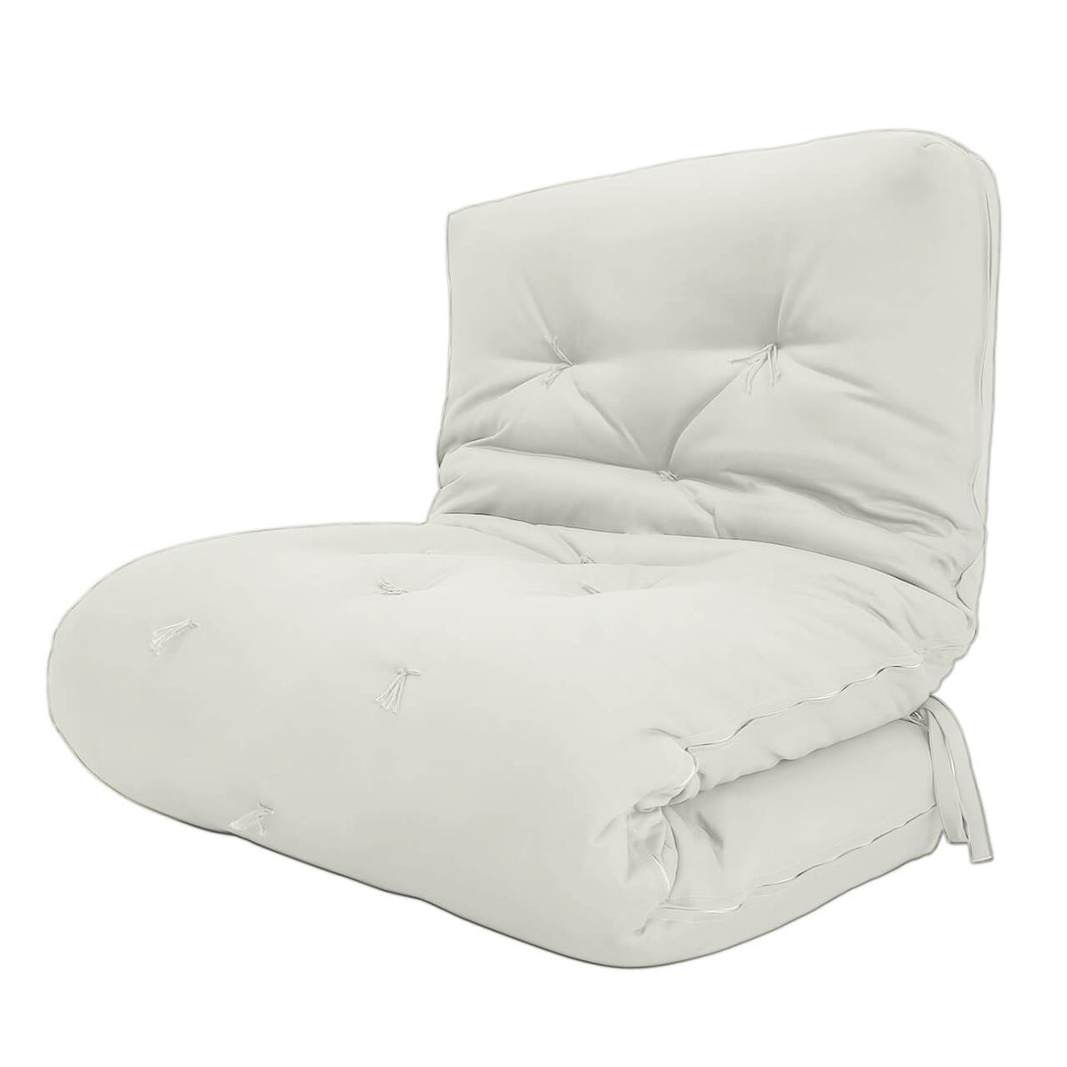 Futon Solteiro Oriental D28 Dobrável - Acquablock Branco Off