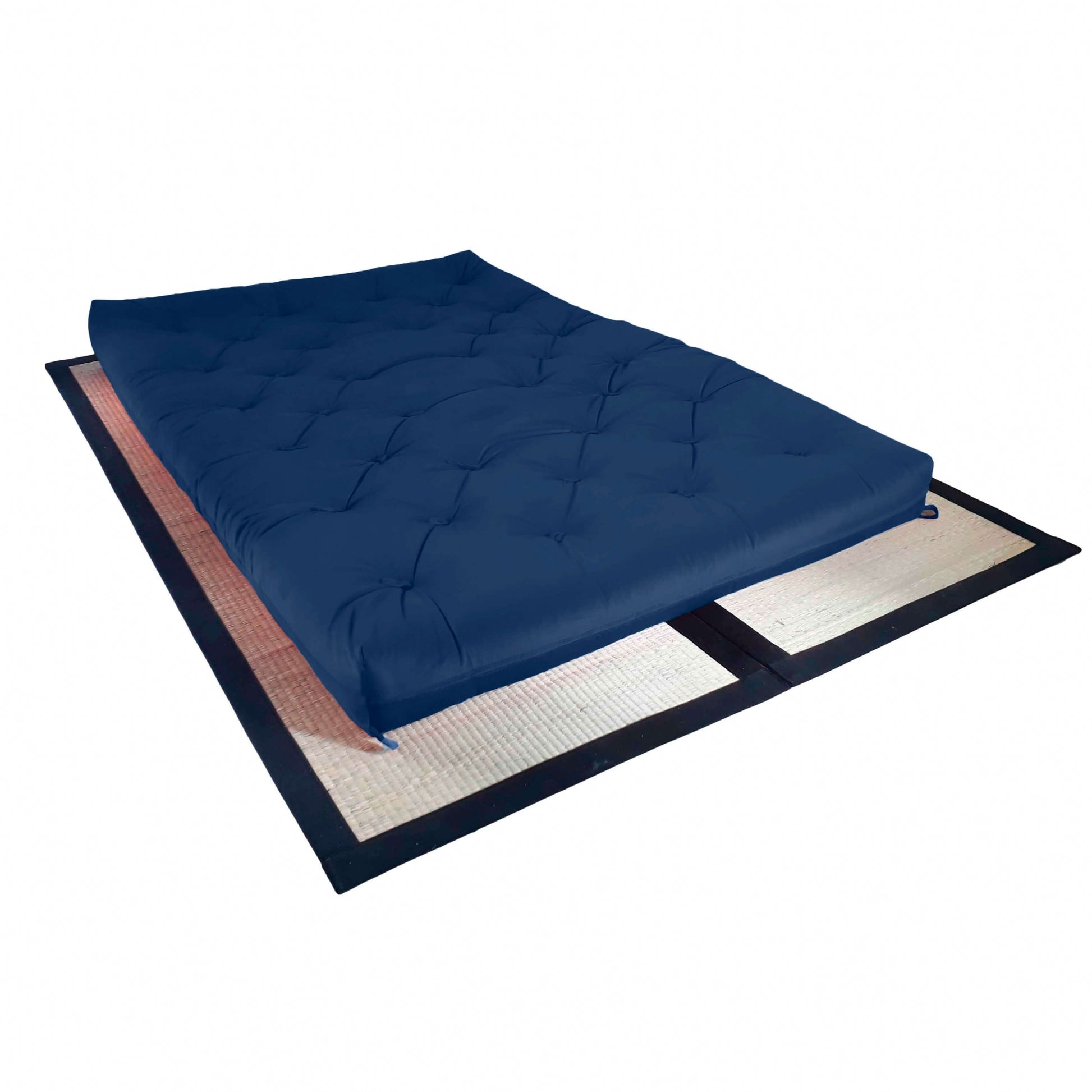 Futon Sofá Cama Casal Oriental Acquablock Azul Royal