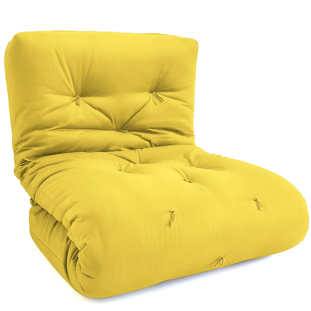 Futon Solteiro Oriental D28 Dobrável Acquablock Amarelo