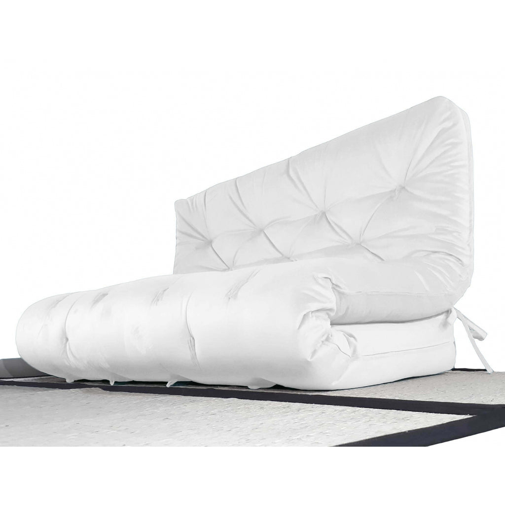 Futon Sofá Cama Casal Oriental Acquablock Branco Off