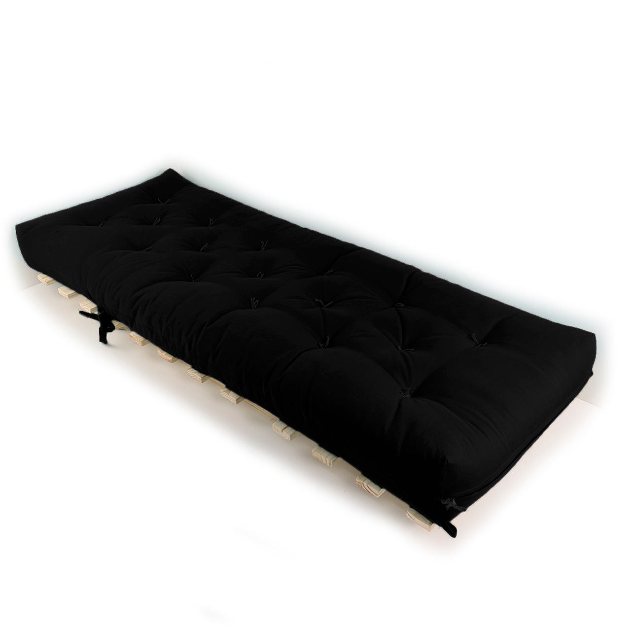 Sofa Cama Solteiro Futon Dobrável Acquablock Preto