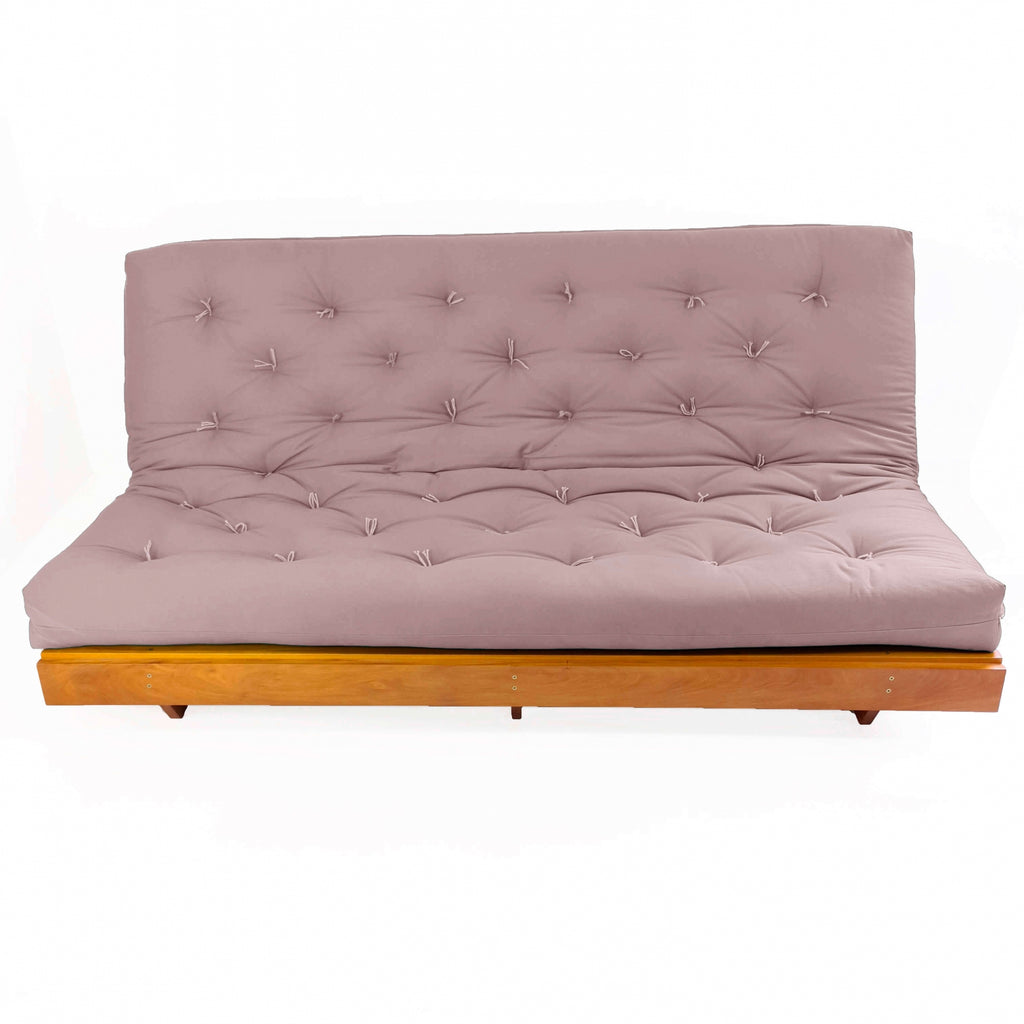 Sofá Cama Futon L Acquablock Fendi em Madeira Nobre  Maciça