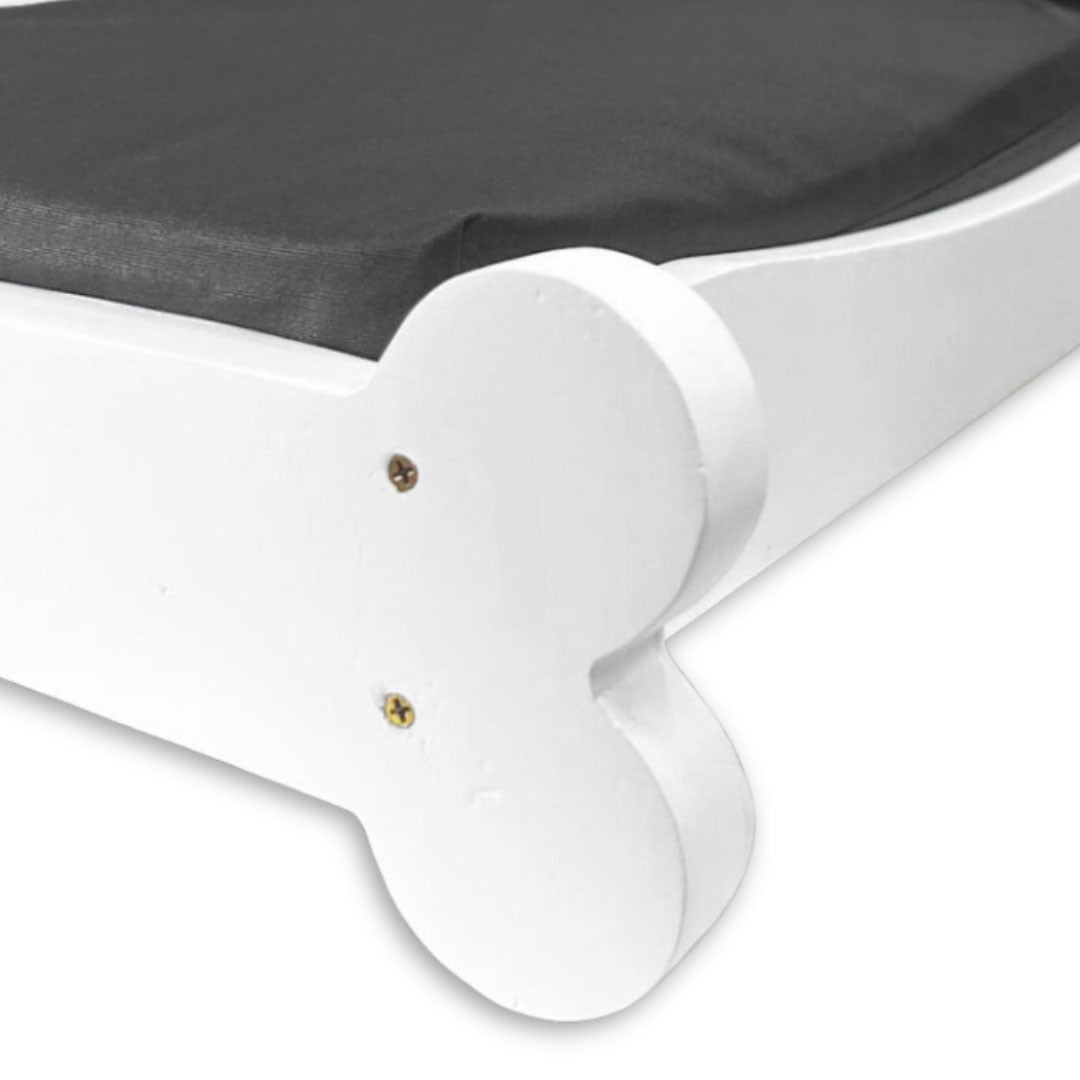 Cama Caminha Pet Impermeável Madeira Maciça - Cinza