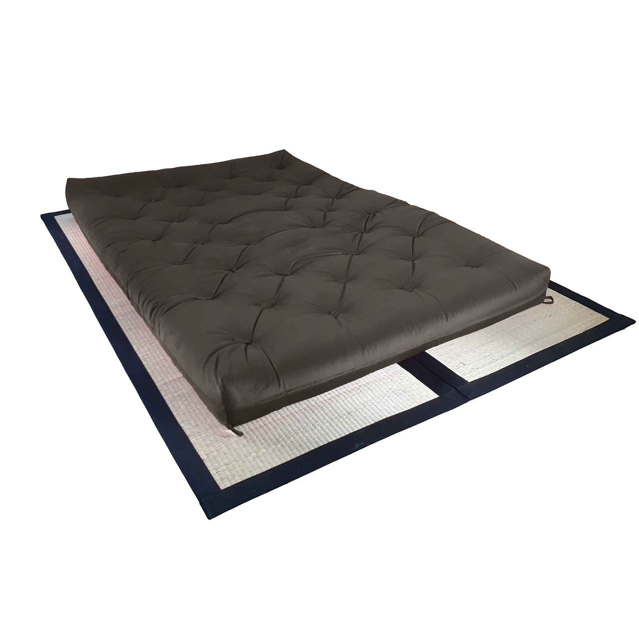 Futon Sofá Cama Casal Oriental Acquablock Cinza Chumbo