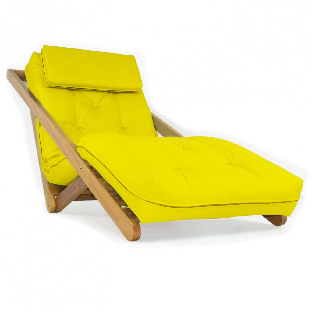 Poltrona New York Reclinável Sala de Estar Acquablock Amarelo