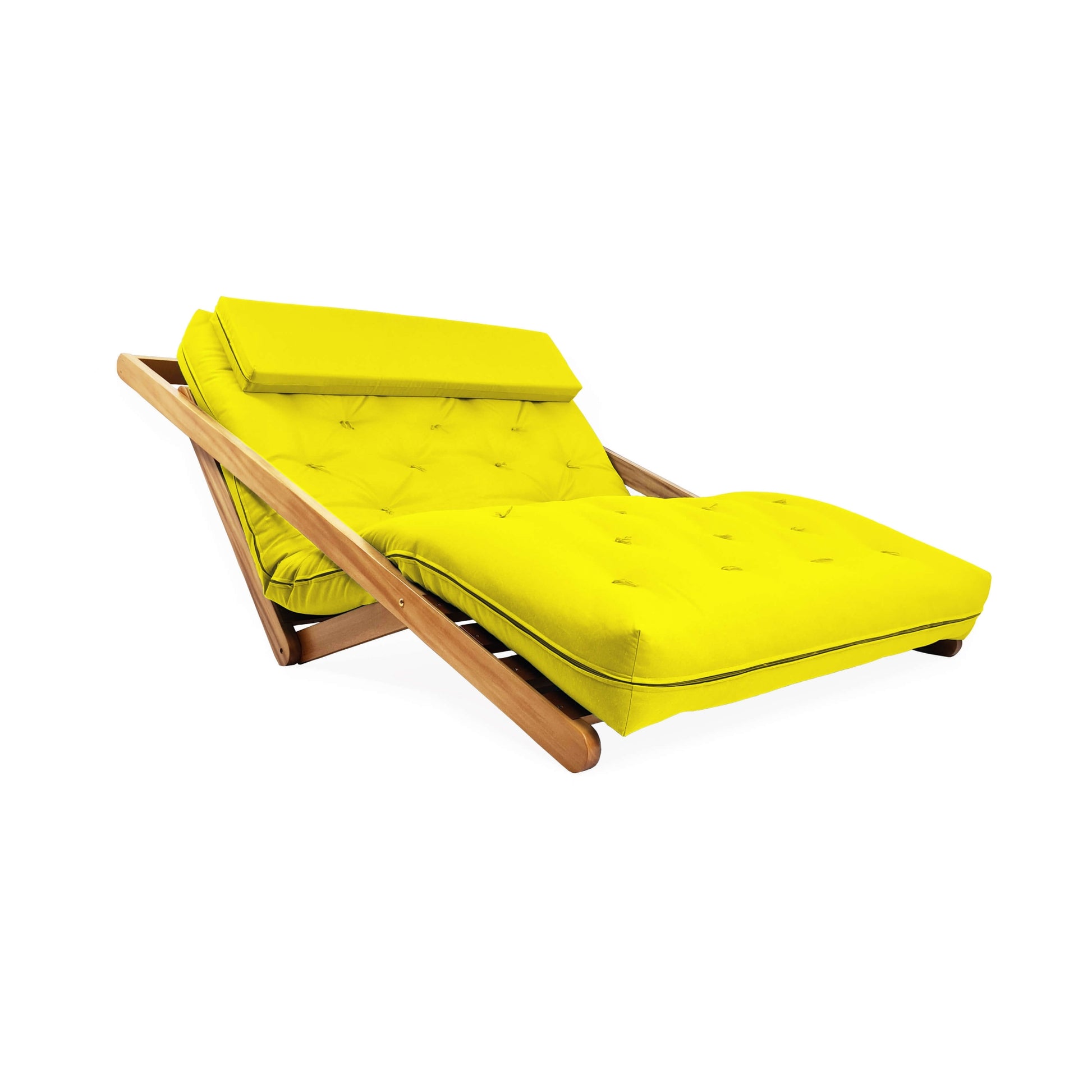 Poltrona New York Reclinável Casal Futon Acquablock Amarelo