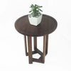 Mesa Lateral Design Redonda Madeira Nobre Imbuia