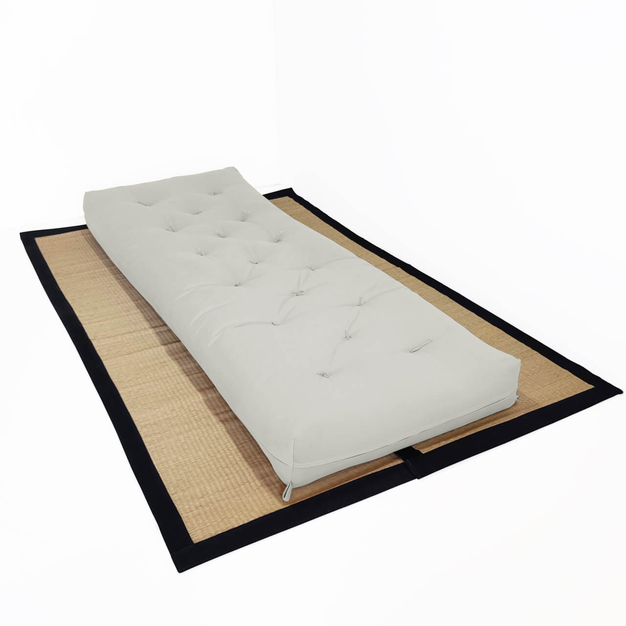 Futon Solteiro Oriental D28 Dobrável Acquablock Branco Off