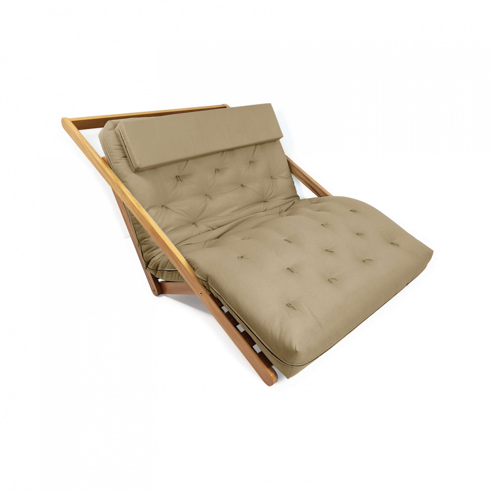 Poltrona New York Reclinável Casal Futon Acquablock Bege