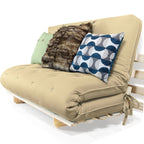 Sofa Cama Casal Futon Oriental Madeira Maciça Acquablock Fendi