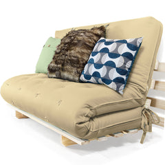 Sofa Cama Casal Futon Oriental Madeira Maciça Acquablock Fendi