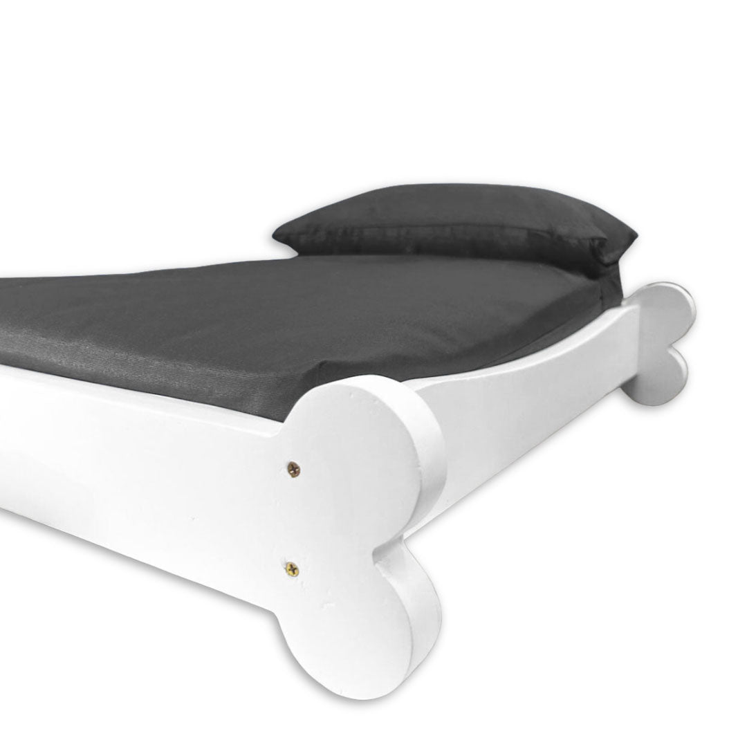 Cama Caminha Pet Impermeável Madeira Maciça - Cinza