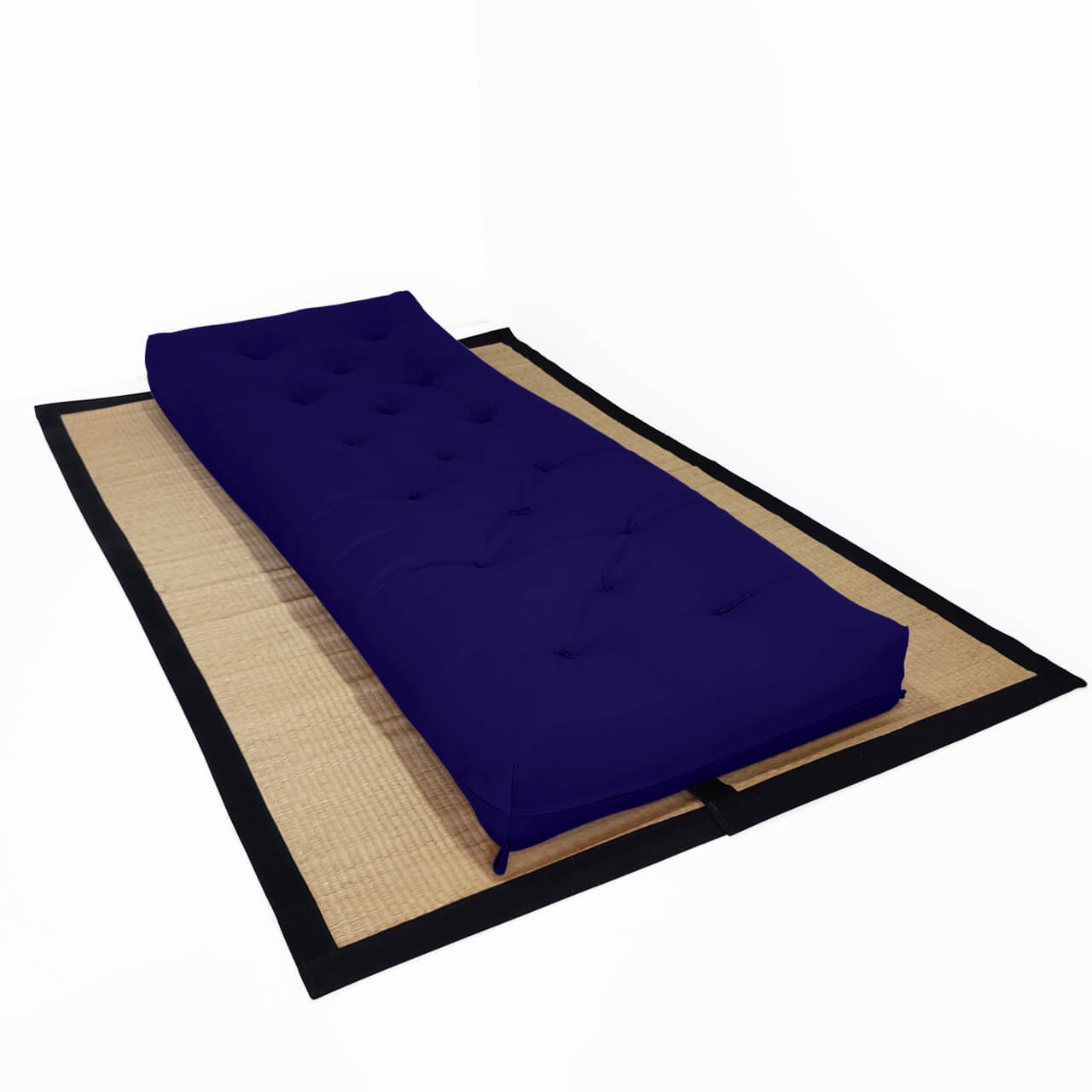 Futon Solteiro Oriental D28 Dobrável Acquablock Azul Royal