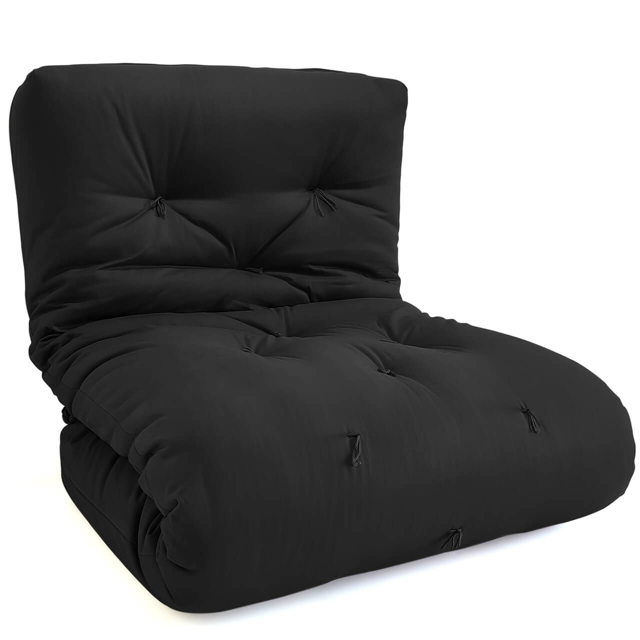 Futon Solteiro Oriental D28 Dobrável Acquablock Preto