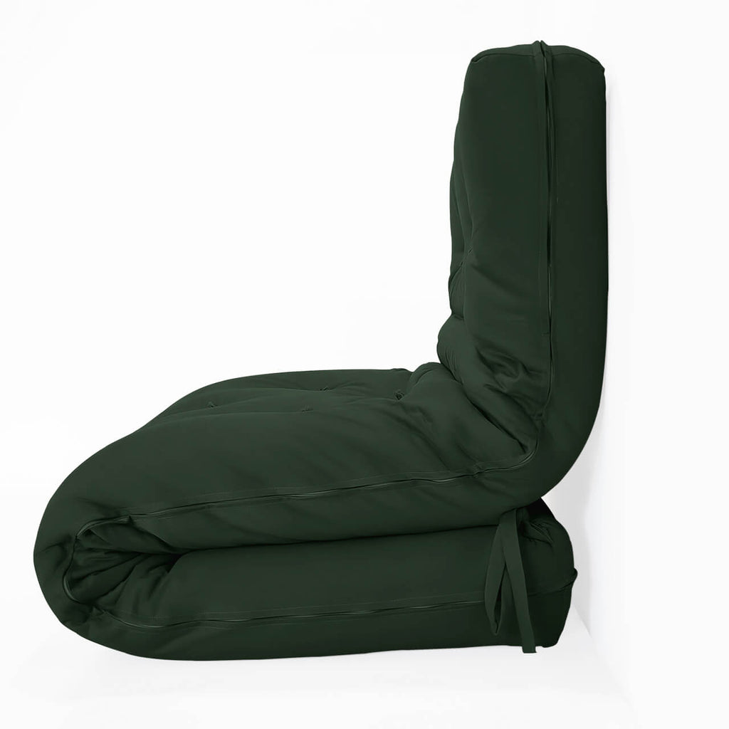 Futon Solteiro Oriental D28 Dobrável Verde Militar