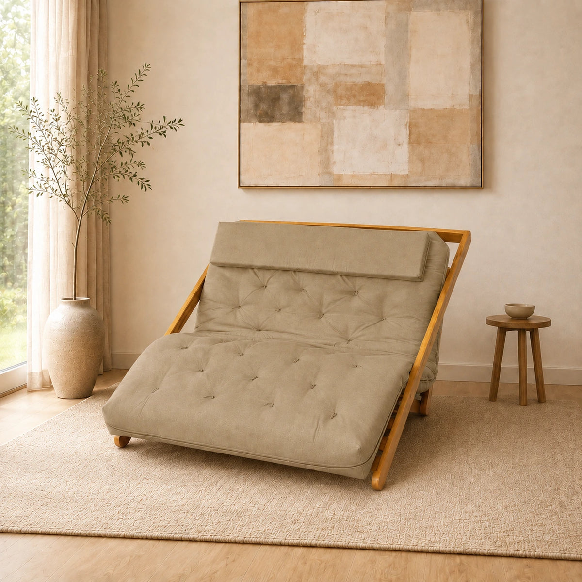 Poltrona New York Reclin�vel Casal Futon Acquablock Fendi  Sala de Estar - ambientada
