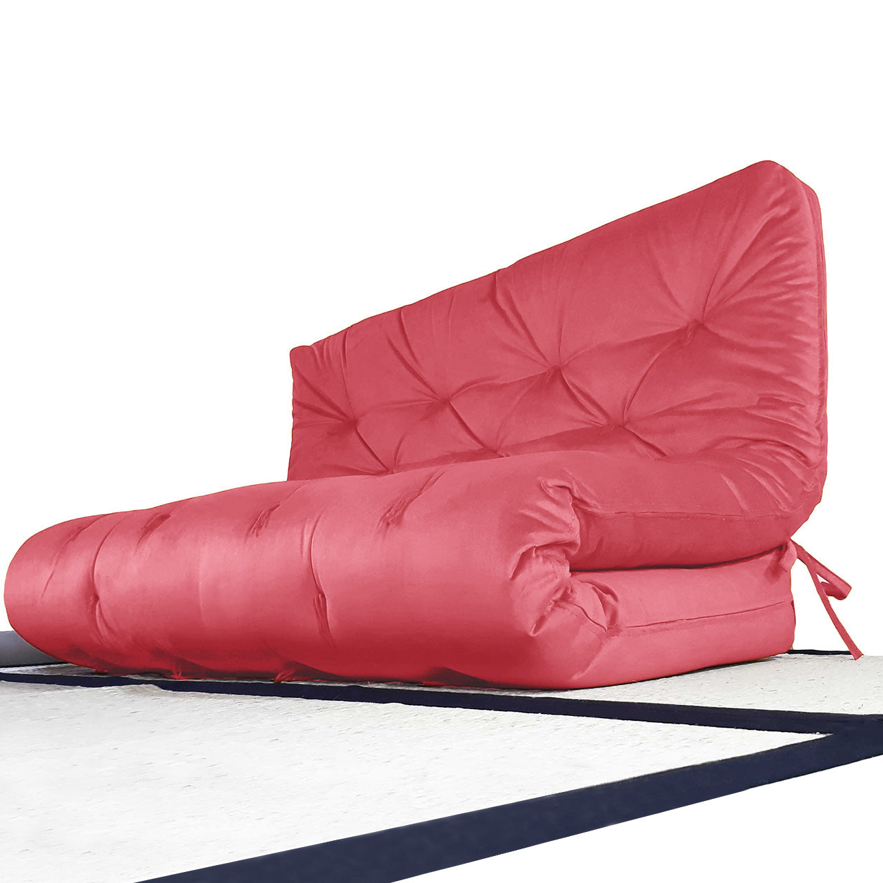 Futon Sofa Cama Casal D33 Tendencia Oriental Goiaba
