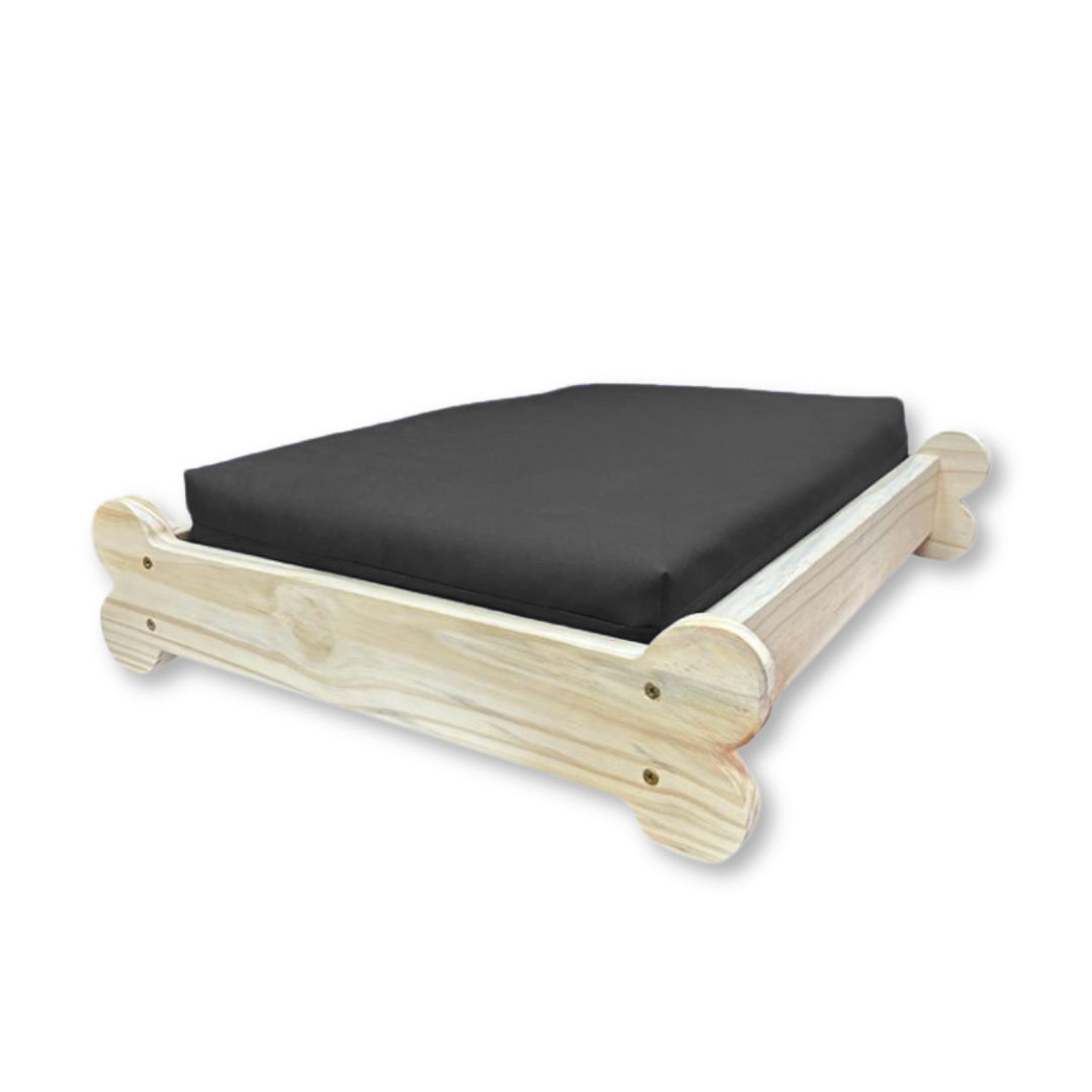 Cama Caminha Pet Impermeável Madeira Maciça - Chumbo