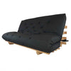 Sofa Cama Futon King Madeira Nobre Acquablock Preto
