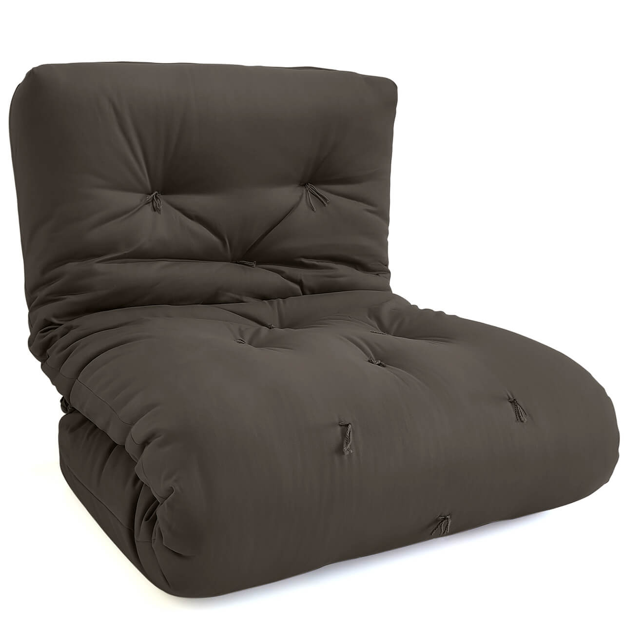 Futon Solteiro Oriental D28 Dobrável Acquablock Cinza Chumbo