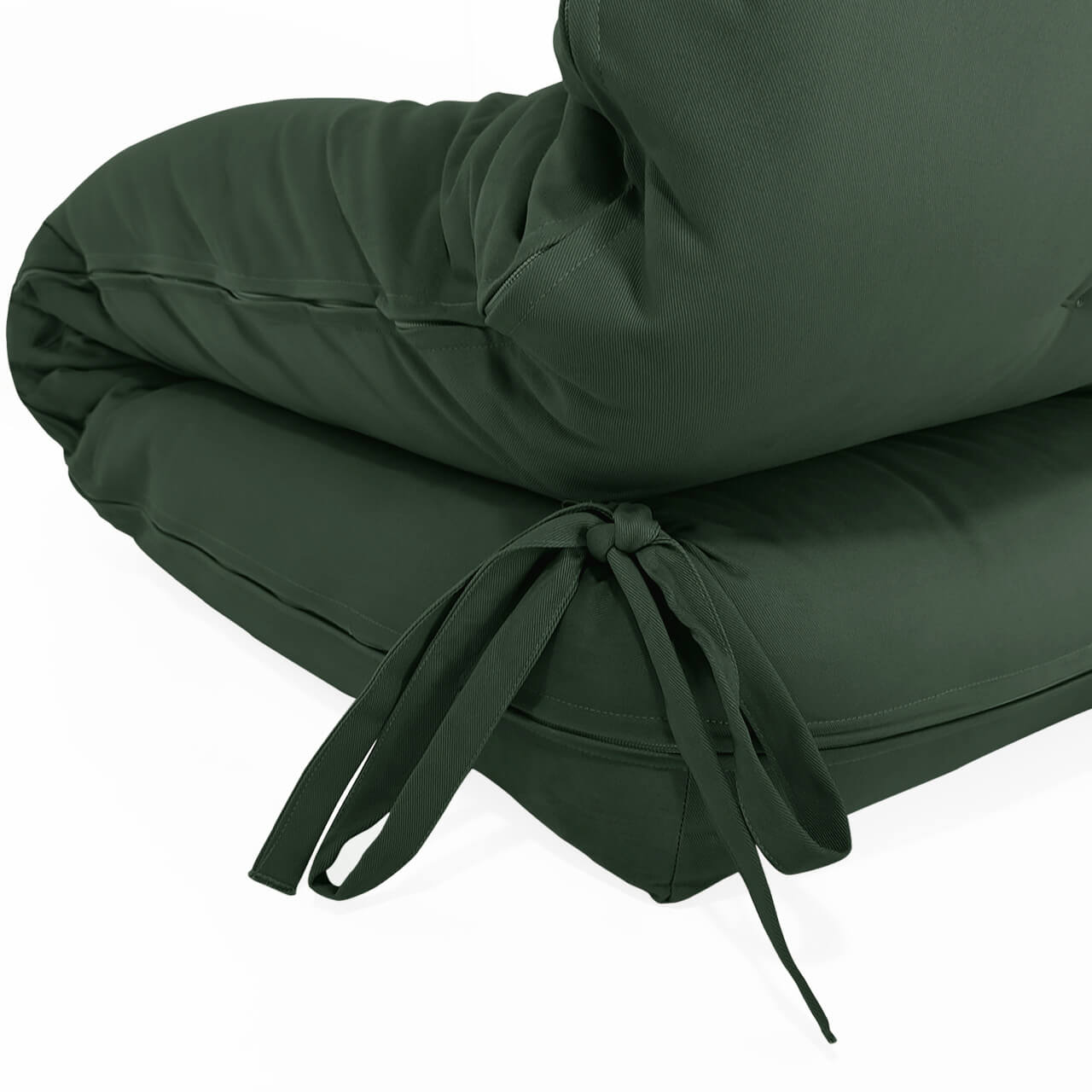 Futon Solteiro Oriental D28 Dobrável Verde Militar