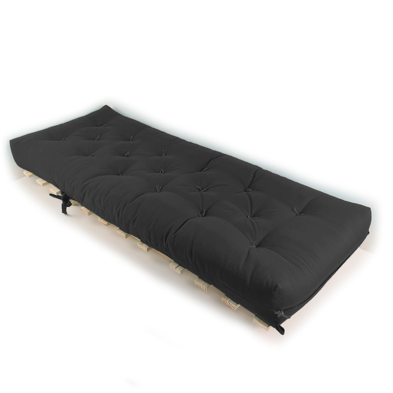 Sofa Cama Solteiro Futon Dobrável Acquablock Chumbo